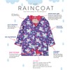 Hatley Girls' Button-Up Printed Rain Jacket, Rainbow Winged Unicorns, 6