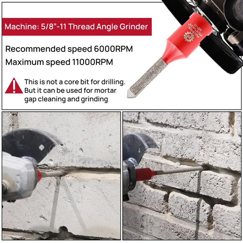 FOCSTOL Diamond Mortar Raking Bit - Mortar Router Bit with
