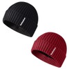 JFAN Men's Knitted Winter Hat with Fleece Lining Wool Hat