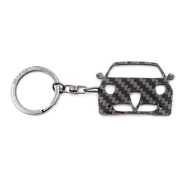 BlackStuff Black Carbon Fibre Keyring Compatible with Mito BS-132, Black