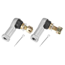 X AUTOHAUX Pair Golf Cart Ball Joint Tie Rod End for EZGO TXT 2001-2021 Electric Gas 70902G01 70902G02 Silver Tone