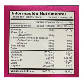 Justcollagen Fórmula Premium Colágeno Hidrolizado 30caps Sabor Sin Sabor