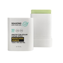 Seasons love your skin protector solar FPS50 stick I para todo tipo de piel I bloqueador en barra manzana verde 15 gr