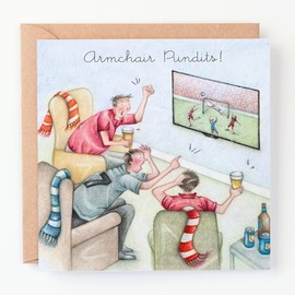 Berni Parker Armchair Pundits! Mans Birthday Card