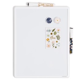 U Brands Contempo Dry Erase Board Set, Fall Floral, Office Supplies, Includes Markers, Magnets, 11â x 14â, 19 Pieces