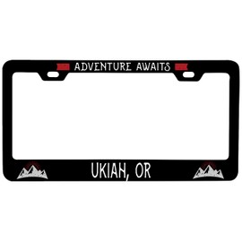 Ukiah Oregon Vanity Metal License Plate Frame