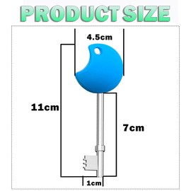 6Pcs Radar Key for UK Disabled Toilet, Mellbree Zinc Alloy Toilet Key for UK Disabled Toilets