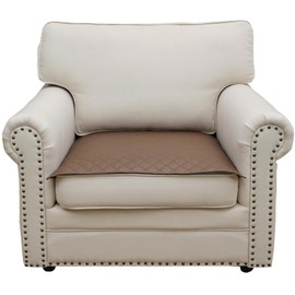 Eismodra Couch Covers for 3 Cushion Couch Sofa Armrest Chair Cover Sectional Slipcovers Washable Furniture Protector for Dogs Pet L Shaped,Light Brown 28 x 28 inches (Only 1 Piece)