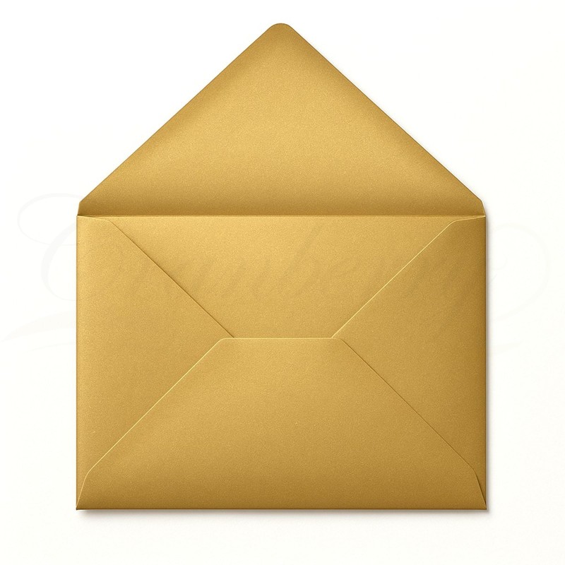 Cranberry C5 Gold Envelopes 162x229mm, 10 Pack