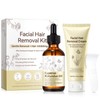 2-Step Facial Depilatory Kit, Depilatory Cream & Cyperus Serum
