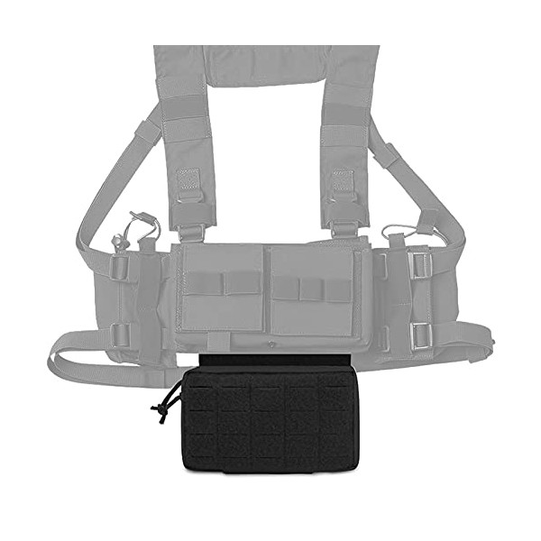 PETAC GEAR Tactical Drop Pouch for Chest Rig,Small Dump Pouches with Inersets ,Multi Mission Hanger Tool Bag