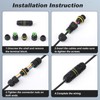 Relaxweex 10 Pcs M16-3pin Ip68 Outdoor Waterproof Junction Box Electrical