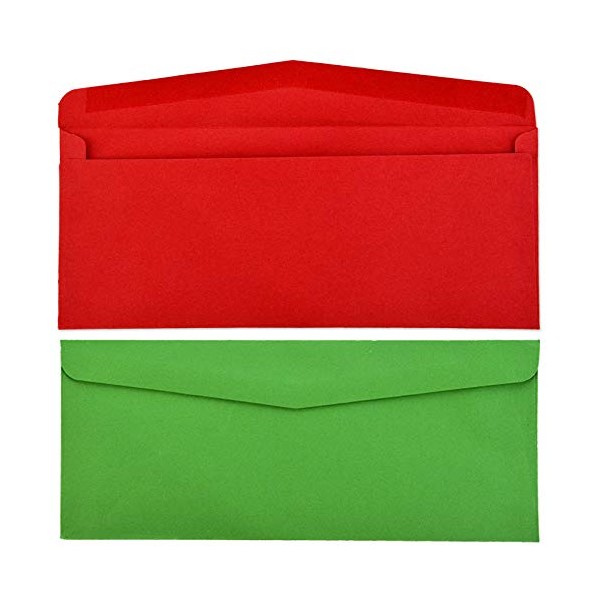 100 Pieces #10 Christmas Valentine's Day Envelopes Self Adhesive Mailing