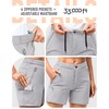 33,000ft Pantaloni corti da trekking, da donna, elasticizzati, leggeri, estivi,