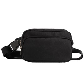 Bumbags Waist Fanny Packs,Fashion Bum Bag with Adjustable Belt,Waist Bag for Sport Running Hiking Jogging Travel Cycling Walking Shopping(Black)