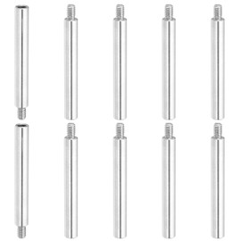 PATIKIL 10 Pcs M4x45+6mm Stainless Steel Standoff Extension Posts Screws,Metric Male Female Thread Adapters Spacer for PCB,Quadcopter Drone,Computer & Circuit Board Assortment Kit