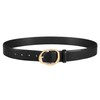 JASGOOD Women Leather Belt with Gold Buckle Ladies Fashion Waist