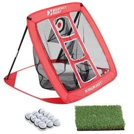 Rukket Sports Haack Chipping Net with Turf Mat & 12 Practice Balls