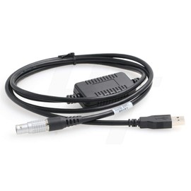 HangTon GEV218 USB Data Cable to 8 Pin for Leica Total Station TS30 TM30 GS15 CS10 to PC Computer (USB)