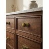Yanxia Antique Brass Cabinet Knobs with Industrial Backplates Vintage Drawer