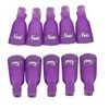 Useful 10Pcs Plastic Acrylic Nail Art Soak Off Clip UV