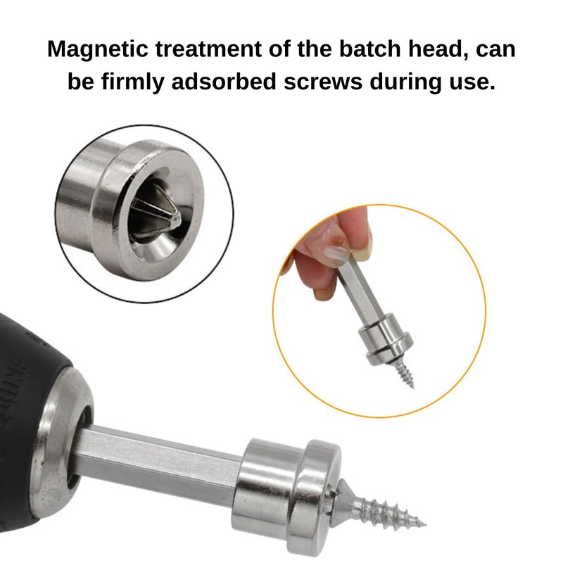 10Pcs 50mm PH2 Hex Shank Drywall Screw Gun Drill bit