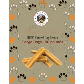 Himalayan Munchies Himalayan Dog Chews, No Rawhide, Long Lasting, Naturally Healthy Treats, Oder Free (Large, 3 Count)