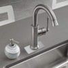 QOTSTEOS Sink Faucet Plate Stainless Steel Base Plate Rectangular Hole