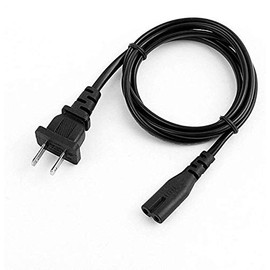 MaxLLTo 2-Prong AC Power Cord Cable for Nikon Battery Charger Adapter MH-21 MH-22 MH-23; 4 Feet Length Recyclable Plastics Power Cable Black 1 Pack(1.2 Meters)