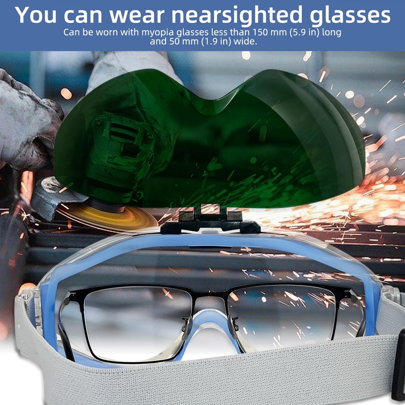 UpaClaire Welding Glasses and Wind and Splash Protection Goggles 2