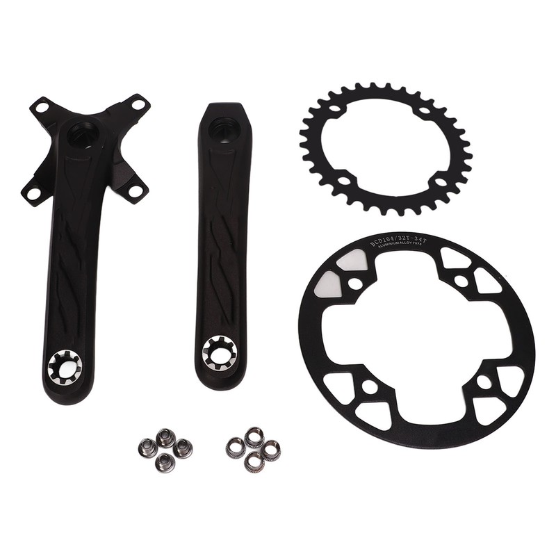 Bicycle Crankset Aluminium Alloy High Strength Lightweight Bicycle Crank Chainring