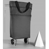 Upgrade Shopping Bag with Wheels Portable Trolley Bags Grocery Cart