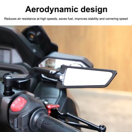 Espejo Retrovisor Moto, Espejo Retrovisor Moto ajustable Montaje en el manillar Espejos retrovisores, Espejos laterales giratorios Universal M8, M10 para Nmax 155 125