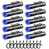 KunHe 10 Pack 365nm UV Flashlight Black Light USB C