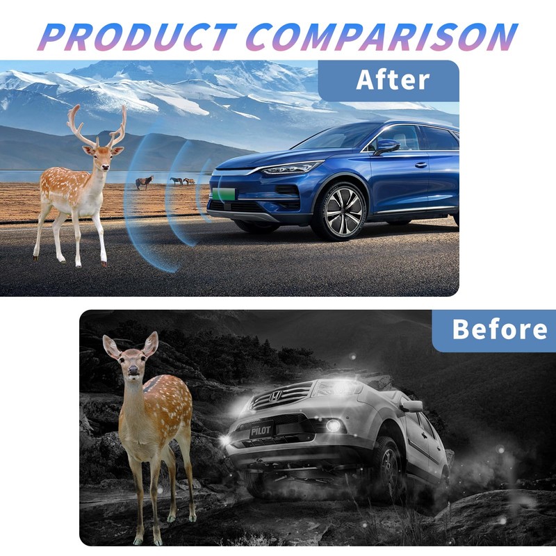 ONISMEZ 4PCS Deer Whistles for Vehicles - Universal Automotive Warning