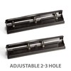 Officemate Adjustable Three Hole Punch, Black (90095)