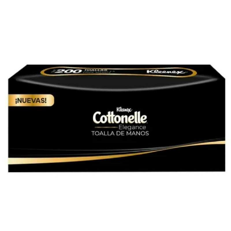 Kleenex Cottonelle, Toalla para Manos Elegance, Paquete con 200 hojas