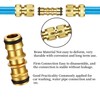 Brass Double Male Hose Connector, External Thread Hose Connectors, Double