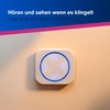 REV Wireless Doorbell Set Optical and Acoustic, 50 m, 90