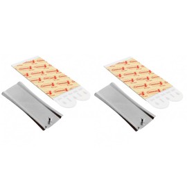UKDeals Direct® Command Sawtooth Metal Picture Hanger Sticky Nail & Stabilizer Strips Decorate Damage Free Large Universal Frame Hanger 2.2 kg Load (2 Pack Metal Sawtooth Hanger)