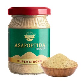 Danodia Foods Indian Asafoetida Powder 1.8 OZ (50g) (Hing) | Very Strong (Potent) and Gluten Free | Indian Seasoning | Replaces Garlic and Onion - Glass Bottle