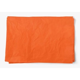 InsideMyNest Coloured Extra Large Tissue Paper Sheets Premium Quality Eco-Friendly Biodegradable Compostable Acid-Free Colourfast (Pack of 10 Sheets) (Orange)