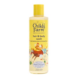 Childs Farm Kids Hair & Body Wash, Watermelon & Pineapple | Tear-free, Gently Cleanses | Suitable for Dry, Sensitive & Eczema-prone Skin, 250ml