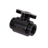 Barrow G1/4" Mini Valve with Aluminum Handle, Black Handle, Black