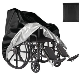 Kingshion Wheelchair Cover, Electric Wheelchair Cover, Mobility Scooter Cover, Rolling Walker Cover with Elastic Rope, Heavy Duty Dustproof Cover, Indoor Outdoor Protector from Snow Rain Sun Rays
