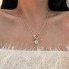 Inateannal Vintage Small Bead Ball Choker Necklace Gold Round Crystal