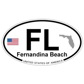 US Decal, Inc. Fernandina Beach, Florida Oval Sticker