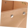 KOMBIUDA Kraft Paper Storage Bag Washable Reusable Pouch for Vegetables
