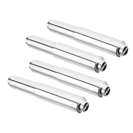4Pcs Plastic Toilet Paper Spring Holder Bar Toilet Tissue Holder Spindle Replacement Rod Toilet Paper Holder Insert Toilet Paper Holder Roller, Silver