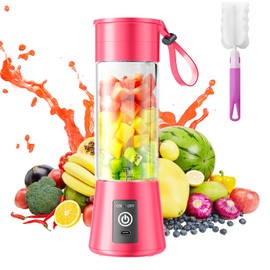 Portable Blender for Smoothies & Shakes - 2025 New 14 Oz Cordless Personal Size Blender, Type-C USB Rechargeable, 380Ml Traveling BAP Free Juicer Cup for Picnic/Sprots/Office, 20000Rpm/Min Speed